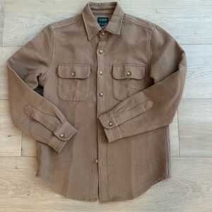 J. Crew Tan Wool Shirt